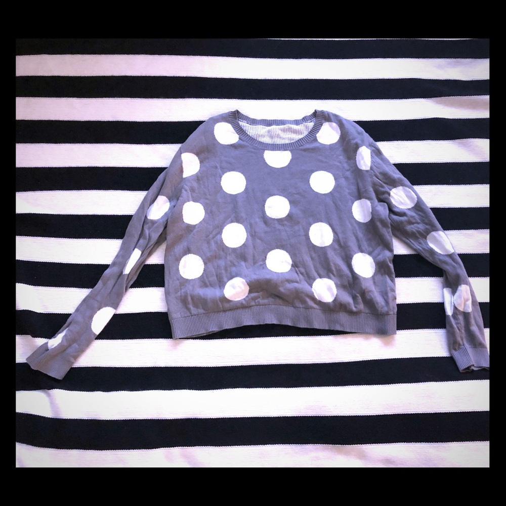 Grey crop sweater